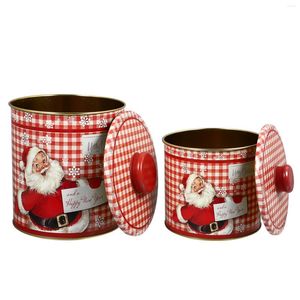 Gift Wrap Christmas Candy Box Tin Cookie Storage Boxes Container Xmas Jarcontainers Tinplate Tins Metaljars Lids Holiday Treat