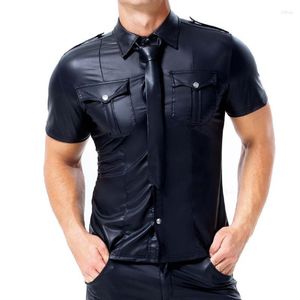 T shirts pour hommes t shirts masculins t shirt en cuir punit à cravate revirement