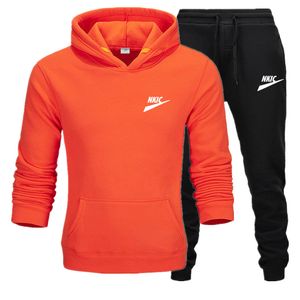 Winter Brand TrackSuits Zestawy męskie pullover pullover joggingowe spodnie 2PCS