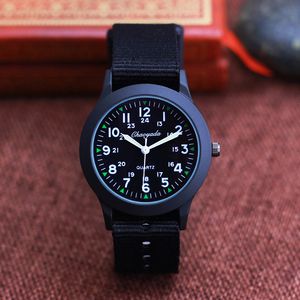 HBP Mens Watches Boys Canvas Luminous Hands Quartz Watch Children Learn Wristwatch Montres de luxe