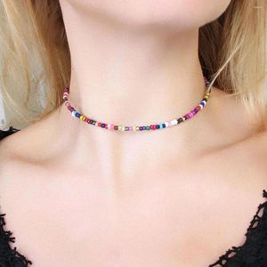 Girocollo Prezzo all'ingrosso Accessori per gioielli da donna bohémien Perline colorate Collana Boho con perline fatte a mano per le donne 2022