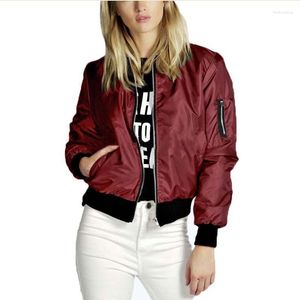 Women's Jackets Spring Women Thin Fashion Basic Bomber Jacket Long Sleeve Coat Casual Stand Collar Slim Fit Outerwear Z001
