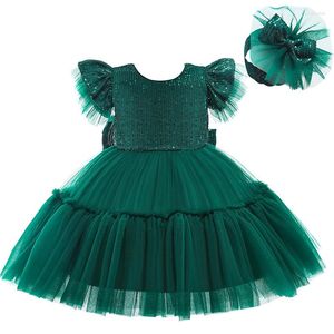 Mädchenkleider LZH Baby Mädchen Kleid für Weihnachten Schleife Pailletten Party Kostüm Kinder Tutu Prinzessin Kleid 2 3 1. Geburtstag Jahre