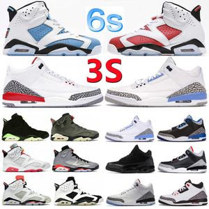 Hiking Footwear Men women basketball shoes jumpman 3s cardinal red pine green black racer blue hall of fame court purple laser orange UNC 6s kumquat desert outdoor s