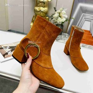 Hohe Qualität Doppel G Stiefeletten Designer Leder Absatz Stiefel GGity Stilvolle Frauen Winter Blondie Booties Sexy Warm sdfsg