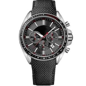 Herenpolhorloge Driver Sport Heren Zwart Leather Riem Chronograph Watch281J