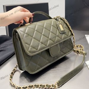 22k Designer franc￪s Manunh￣o acolchoada bolsas bolsas de calfskin caviar flap transversal corpo cruzado hardware de lantejoulas de lantejoulas ombro saoche bolsas de luxo 17/25cm