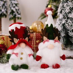 Gnome juldekorationer Plush Elf Doll Reindeer Holiday Home Decor Tack Giving Day Gifts SN4241