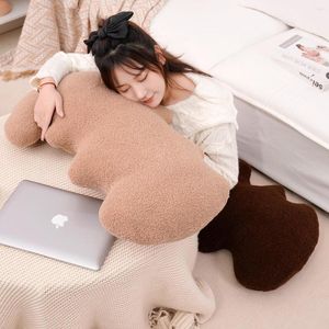 Pillow Bubble Kiss Cartoon Wave Long For Sofa Plush Toys Home Living Room Decor Wool Seat Office Siesta Fluffy