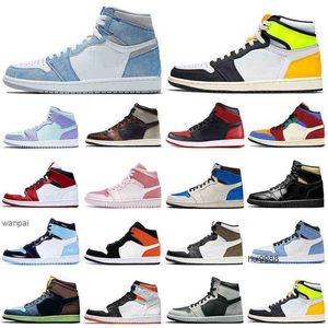 2023 Desconto 1S Sapatos de basquete masculino 1 Hyper Royal proibido criado Shadow Chicago Women Mens Mens Sportsjordon Jordab