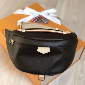 패션 M43644 흉부 벨트 허리 가방 원래 색상 교체 가죽 Bumbag 럭셔리 디자이너 Waistpacks Crossbody Serial Number Dat228t