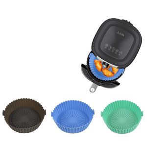 Air Fryer Silikon Pad Mikrowelle Backblech Pizza Grill Pfanne Silikone Matte Wiederverwendbare Air Fryers Liner Topf Airfryer Zubehör SN4244