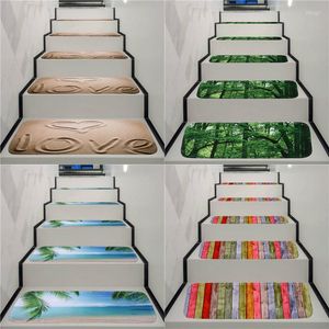 Dywany 5PCS zmywalne bez poślizgu bieżniki schodowe dywany dywaniczne dywaniki odporne na brud