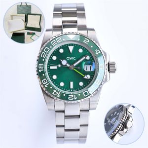 Orologio di design da uomo in ceramica con zaffiro 2813 GMT II verde scuro meccanico automatico 904l completamente in acciaio inossidabile 41 mm Oyster Perpetual 40 mm 42 mm luminoso impermeabile