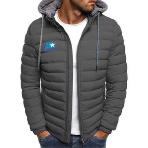 Jackets 2022 Brand STARTER men's new printed hooded padded jacket loose casual winter trend fashion handsome warm S-XXXL Y2211