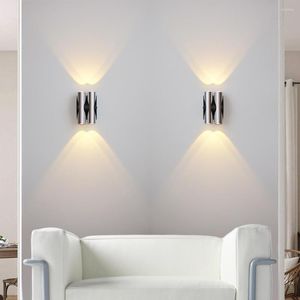 Wall Lamp Modern Indoor LED Bedroom Bedside Living Room Home Lighting Corridor Aisle Decoration Aluminum Light AC85-265V