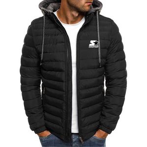 Jacken Marke STARTER Herren neue Jacke Druck mit Kapuze gepolstert locker lässig Winter Trend Mode hübsche und warme Kleidung Y2211