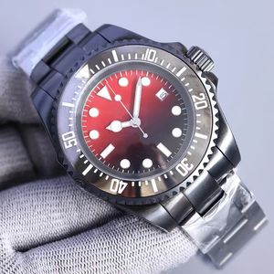 MENS Relojes Wristwatch 자동 시계 디자이너 시계 조정 버클 크기 44mm 고무 스테인레스 스틸 스트랩 Menwatch 조정