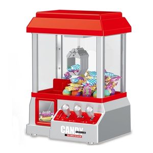 Novel Games Diy Doll Claw Machine Toy Kids Coin Operated Spela Game Mini Catch Crane Candy Machines Music Xmas Gifts 221105