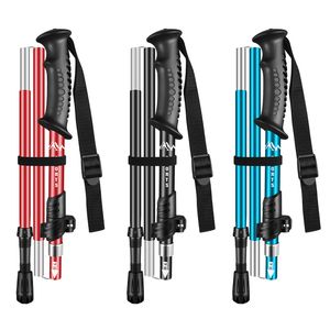 Trekking Poles Alloy Folds 5 Sections in a Telescopic Outdoor Climber