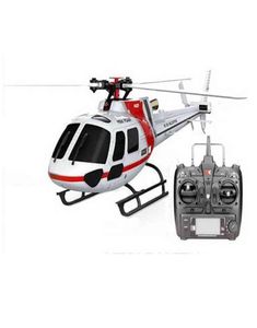 Mit 2 Batterien Original XK K123 6Ch bürstenloser AS350 Scale 3D6G -System RC Helicopter RTF Upgrade Wltoys V931 Geschenkspielzeug 2111303745902