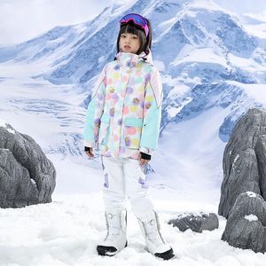 Skijacken Kinder Skianzug Jungen Und Mädchen Winter 10 K Outdoor Winddichte Wasserdichte Thermo-Snowboardjacke Hosen