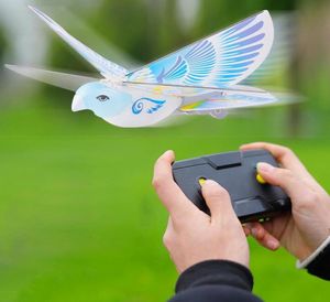 Flying Birds Electronic Mini RC Drone Toys Helicóptero 235x275x70mm 360 graus RC Bird Toy 24 GHz Remote Remote Ebird8817465