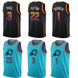 저지 농구 Devin 1 Booker Deandre 22 Ayton Chris 3 Paul Kevin Durant Jock Landale Torrey Craig Payne Damion Lee Jerseys