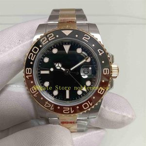 Super GM Factory Cal 3285 Movement Watches Men Black Sapphire Glass 40mm Rose Gold Ceramic Bezel 904L Steel Bracelet Sport GMF Aut324G