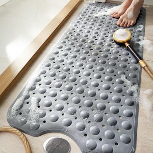 Carpets 40x110cm Eco-friendly PVC Long Toilet Suction Bath Mat Home Bathroom Shower Room Massage Non-slip Foot Pad