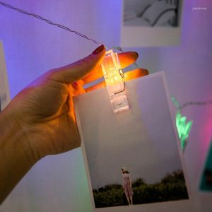 Strings 20Pcs LED Clip Light String Po Clamp For Party Decoration Wedding Arrangement Indoor Hanging Lamp