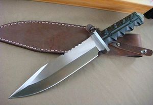Специальное предложение M9 Выживание Прямой нож D2 Satin Blade Full Tang Micarta Handk Hange Bowie Blade Hunting Knives с кожей S2660253