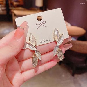 Dangle Earrings Korean Arrival Earing Metal Trendy Fresh Lovely Sweet Gray Stud for Women 2022ファッションジュエリー卸売
