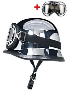 Capacetes de capacete de motocicleta de estilo alemão da Segunda Guerra Mundial
