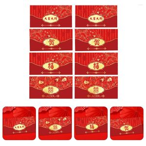 Embrulhar o presente chinês dinheiro vermelho envelope ox hongbao hong bao cardpackets decoração zodiac spring festival decoração envelope