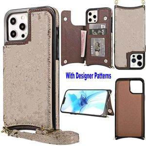 Fall Luxury G Designer Wallet Case för iPhone 14 Promax 14Plus 13 12 Mini 11 Pro Magnetic Pu Leather XS Max XR 7 8 Plus Fashion L Flow