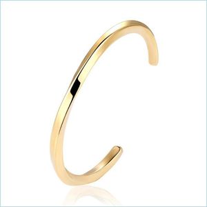 Bangle Bangle Vintage Stainless Steel For Men Women Mobius Twisted Unisex Casual Pseira Gents Jewelry Su1216Banglebangle Drop Delive Dhmix