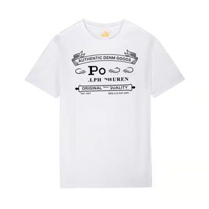 Hurtownia 2233 Summer Nowe koszulki polo Europejskie i amerykańskie krótkie rękawy męskie swobodny kolor bawełniany bawełniany haftowane mody T-shirty s-2xl