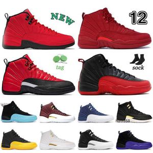 2023 Gym Red Clection Scarpe da basket da uomo di grandi dimensioni 12 13 Jumpman 12s Reverse Flu Game University Gold Black Taxi Utility Royal Blue OV WHiteJORDON JORDAB