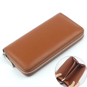 designer wallet men's and women's high-end H classic togo leather wallets men long simple leather large capacity multi-function fashion purses HE