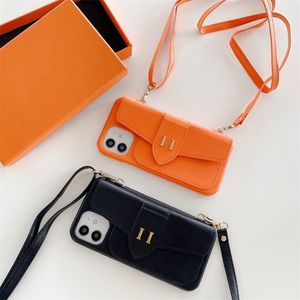 Capa de telefone de luxo crossbody designer capas de iphone para iphone 14 plus pro max 13promax 12pro 11promax 12 xs xr xsmax cartão bolso capa para telefone