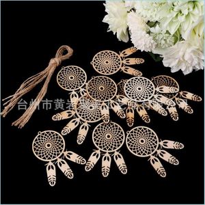 Craft Tools Handmade Dream Catcher Hollowed Wood Chips Natural Home Decor Wedding Favors Party Decoration Valentine Day Gift 5 5Jm F Dhekr