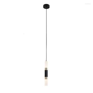 Anhänger Lampen Nordic Moderne Einfache Aluminium Lichter Wohnzimmer Dekor Esszimmer Schlafzimmer Hängen Lampe El Bar LED Beleuchtung