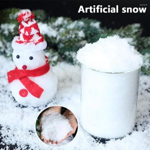 Juldekorationer konstgjorda snöfestdekoration falska snöflingor omedelbart tillägg för fyllmedel absorbant DIY Magic Snowball