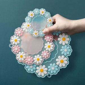 Tappetini sottobicchieri in silicone Daisy Tappetini da tavolo termoisolanti Tovagliette da tavolo antiscivolo con protezione per tazze