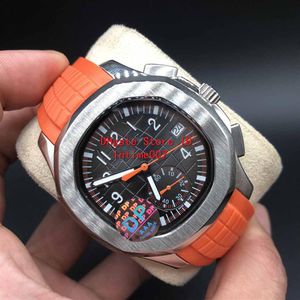 DP Factory Luxury Watch Quality Black Dial vk Quartz Движение. Проверки, 40-мм Nautilus 5968A-001 Mens Watch Watch On Rubb244i