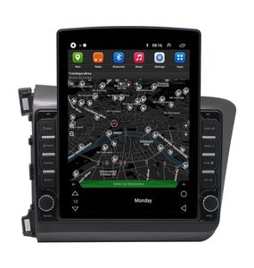 2Din Android Car DVDプレーヤーGPSラジオ97インチ垂直タッチスクリーンAutoradio All in One Navigation for Honda Civic