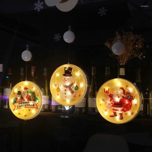 Strings Christmas Lights Decorations Santa Claus Led Hanging Star Holiday Atmosphere String