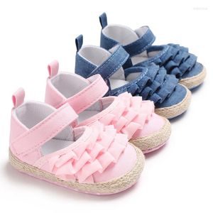 First Walkers Baby Girls Spring Autumn Shoes 0-1 Years Old Toddler Princess Hook&Loop Soft Sole Cute Infant Fashion