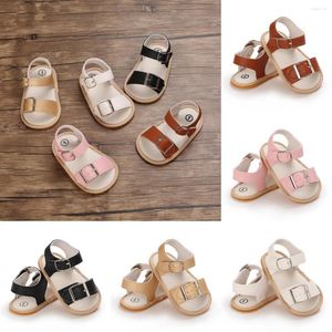 First Walkers Summer Fashion Born Baby Shoes Non-slip Rubber Soles Boys And Girls Breathable Leather Baby's Walking